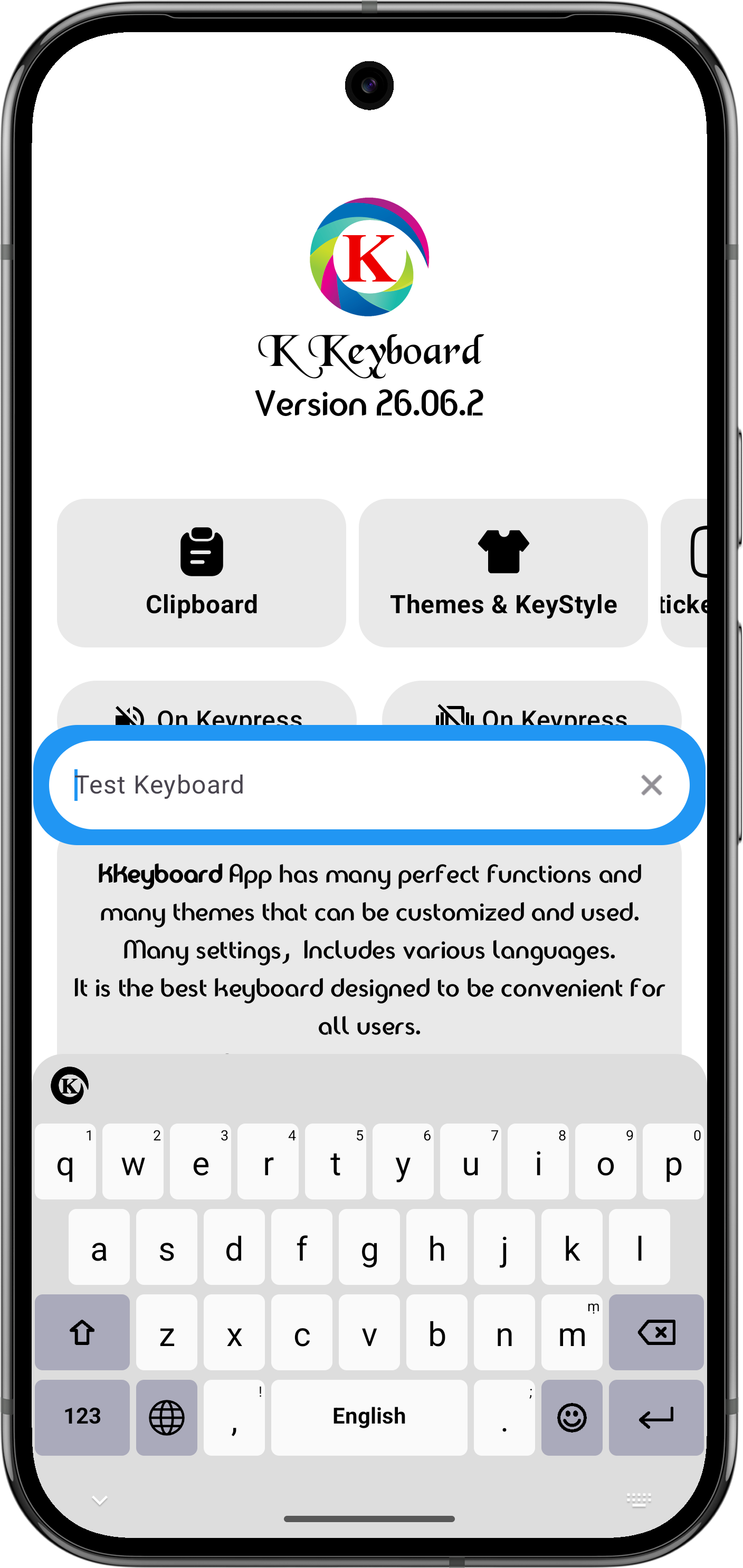 K Keyboard screenshot 2